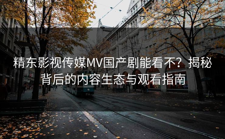 精东影视传媒MV国产剧能看不？揭秘背后的内容生态与观看指南